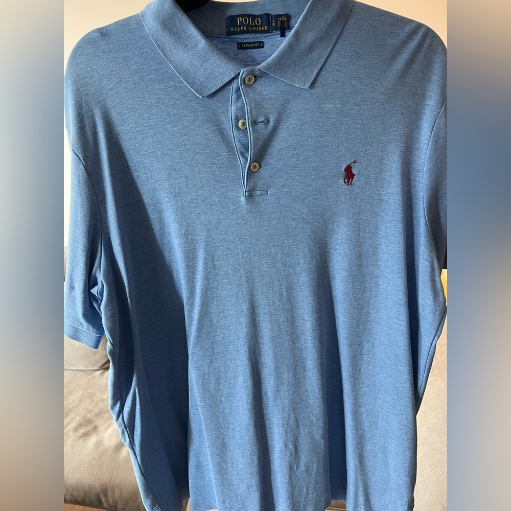 Polo by Ralph Lauren Men's Blue Polo Shirt